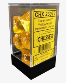 Dice Box Die Set Translucent Yellow With White Png - Poster, Transparent Png, Free Download