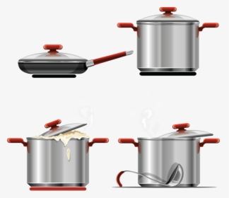 Cooking Pan Png Transparent Images - Cooking Pot Vector Free, Png Download, Free Download