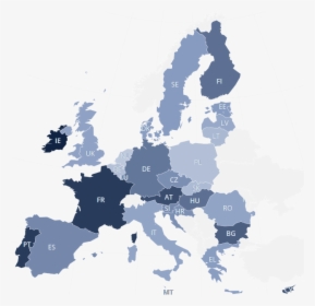 Data-vis - Knowledge Of French In Europe, HD Png Download, Free Download