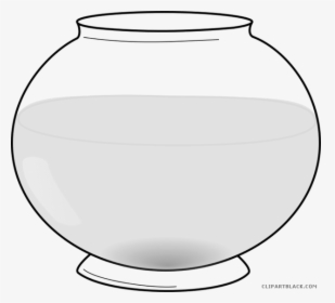 Fish Tank Clipart Black And White - Circle, HD Png Download, Free Download