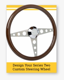 Series Two Pomona Custom Steering Wheel - 15 Inch Hot Rod Steering Wheels, HD Png Download, Free Download