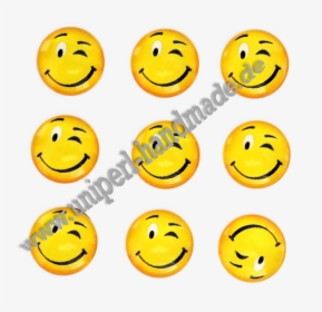 Emoji Cabochon, 14 Mm, Smiling Face With Winking Eye - Smiley, HD Png Download, Free Download