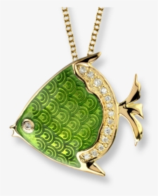 Gold Design Pendant Of Fish, HD Png Download, Free Download