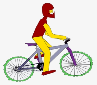 Gambar Animasi Orang Naik Sepeda, HD Png Download, Free Download