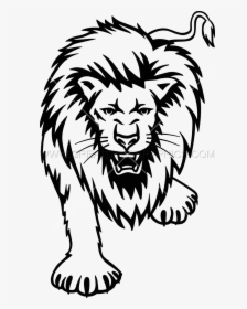 Lion Cartoon Black And White Png, Transparent Png, Free Download