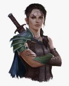 D&d Portrait Human Female Chainmail, HD Png Download, Free Download
