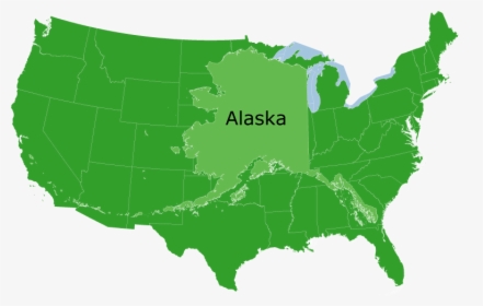 File - Alaska-size - Did Alaska Become A State, HD Png Download, Free Download