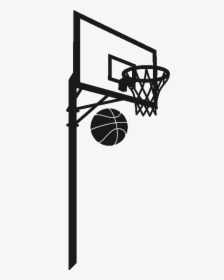 Basketball Net Silhouette Png - Silhouette Basketball Hoop Png, Transparent Png, Free Download