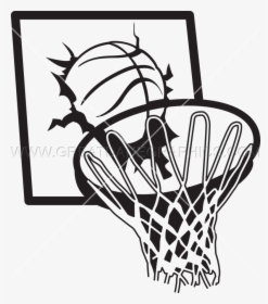 Transparent Basketball Rim Png - Basketball Hoop Swish Png, Png ...
