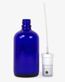 Blue Glass Spray Bottle With Clear Cap-50ml Sc - Glass Bottle, HD Png Download, Free Download