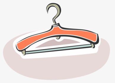 Vector Illustration Of Clothes Hanger Or Coat Hanger, HD Png Download, Free Download