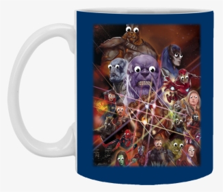 Special Teams With All Of Googly Eyes Mugs - Heroes And Villains In Infinity War, HD Png Download, Free Download
