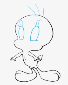 How To Draw Tweety Bird - Line Art, HD Png Download, Free Download