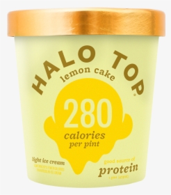 Halo Top Light Ice Cream Lemon Cake, 1 Pint - Label, HD Png Download, Free Download