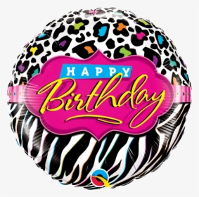Birthday Leopard Zebra Patterns - Feliz Cumpleaños De Cebra, HD Png Download, Free Download