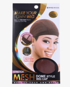 M & M Stretch Mesh Dome Style Wig Cap Brown - Make Your Own Wig Cap, HD Png Download, Free Download