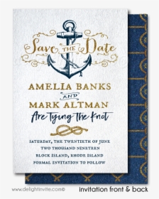 Nautical Theme Save The Date, HD Png Download, Free Download