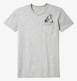 Wolf Grip Fall Line Grey Pocket Tee Oct26 - Active Shirt, HD Png Download, Free Download
