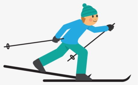 El Esquí De Fondo - Cross Country Skiing Clipart, HD Png Download, Free Download