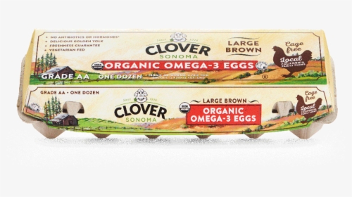 Clover Sonoma Organic Omega-3 Eggs - Convenience Food, HD Png Download, Free Download