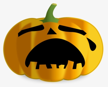 Pumpkin, Jack O Lantern, Sad, Orange, Expression - Jack O Lantern Faces, HD Png Download, Free Download