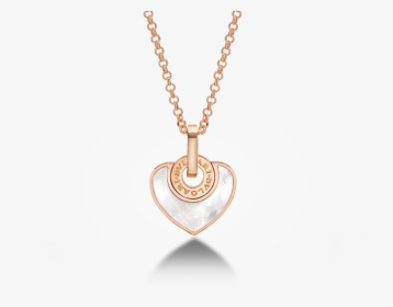 Colgante Bvlgari Bvlgari Cuore Con Cadena En Oro Rosa - Bvlgari Heart Pendant, HD Png Download, Free Download