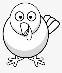 Christmas Bird Clipart - Turkey Clipart Black And White, HD Png Download, Free Download