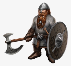 Dwarf Warfare Viking Goblin Norse Mythology - Dwarf Axe And Shield, HD Png Download, Free Download