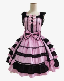Transparent Lolita Png - Kawaii Pink And Black Dress, Png Download, Free Download