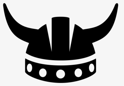 Viking Helmet Logo Png - Viking Helmet Black And White, Transparent Png, Free Download