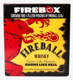Fireball Cinnamon Whisky Firebox - Firebox Fireball, HD Png Download, Free Download