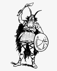 Banner Transparent Stock Vikings Drawing Viking Character - Mead Viking Black And White, HD Png Download, Free Download