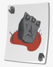 Creature On A Playing Card Vector Illustration - Vector Graphics, HD Png Download, Free Download
