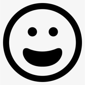 Happy Smiling Emoticon Face With Open Mouth Vector - Happy Face Vector Png, Transparent Png, Free Download