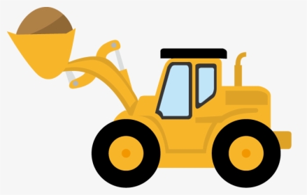 Tractor - Digger Truck Clip Art, HD Png Download, Free Download