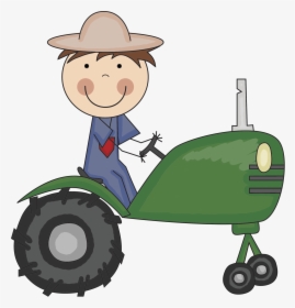 My Favorite Farm Animal - Farmer With Tractor Png, Transparent Png, Free Download