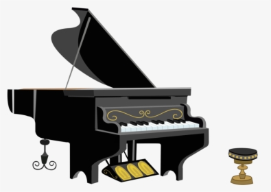Grand Piano Musical Instruments Musical Keyboard - Piano Vector Png, Transparent Png, Free Download