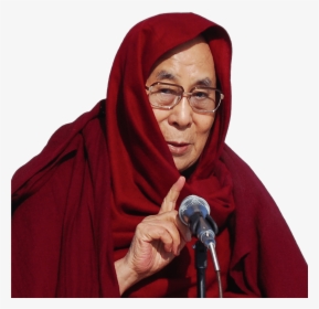 Dalai Lama With Head Covered - Dalai Lama Photo Download, HD Png Download, Free Download