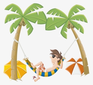 Holiday Cartoon Beach Clip Art Summer Clipart Image - Summer Holiday Png, Transparent Png, Free Download