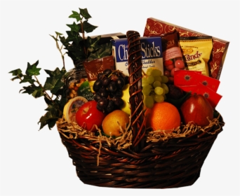 Gift Baskets Transparent Fruit , Png Download - Transparent Gift Basket Png, Png Download, Free Download