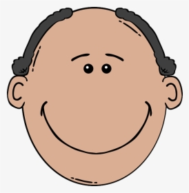 Man Face Cartoon Svg Clip Arts - Bald Man Clip Art, HD Png Download, Free Download