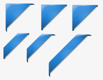 Transparent Navy Blue Ribbon Clipart - Png Corner Ribbon, Png Download, Free Download