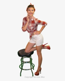 Pin Up Girls - Chair, HD Png Download, Free Download