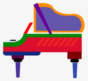 Vector Illustration Of Grand Piano Keyboard Musical - Piano, HD Png Download, Free Download
