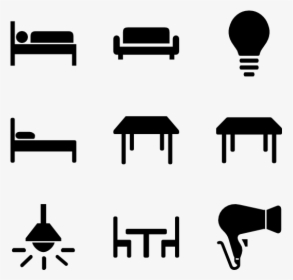 Essential Set - Icon Furniture Png White, Transparent Png, Free Download