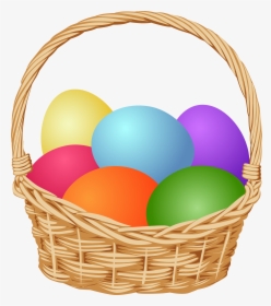 Basket With Easter Eggs Clip Art Image, HD Png Download, Free Download