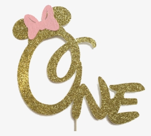 One Minnie Cake Topper, HD Png Download, Free Download