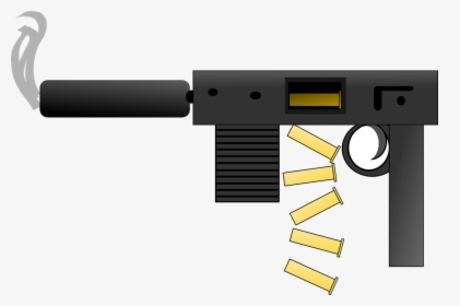Machine Gun, Automatic, Weapons, Firing, Shooting - Gun Clip Art, HD Png Download, Free Download