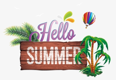 Summer Balloon Air Free Clipart Hq Clipart - Text Design Png Summer, Transparent Png, Free Download