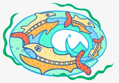 Vector Illustration Of Big Fish Eating Smaller Fish, HD Png Download, Free Download